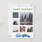 KLANT PHOTO Truck Camper Trailer-kerstkaart (Voorkant)