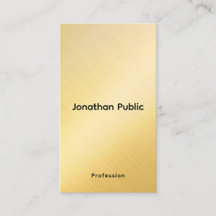Klant Professionele Sjabloon Elite Faux Gold Visitekaartje