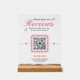 Klant Review Custom - Roze Vrouwelijke QR Code Acryl Bord
