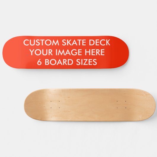 KLANT SCHAATS DECK 8 1/2-INCH KAMERMERK... ROOD PERSOONLIJK SKATEBOARD (Horizontaal)