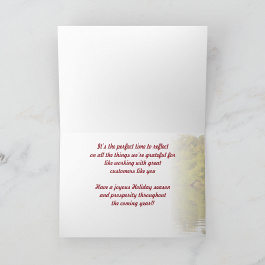 Klant Thanksgiving kaart 1 (Binnen)