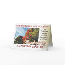 Klant Thanksgiving kaart 1