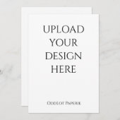 Klant uploadt Sjabloon voor afdrukken Kaart (Voorkant / Achterkant)