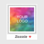 Klant Uw bedrijfsnaam Logo Hier eenvoudig Sticker (Vel)