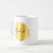 Klant Uw Typografie Name Sjabloon Trendy Koffiemok (Voorkant links)