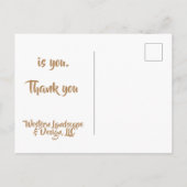 Klant van werknemer Klant Bedankt voor uw waarderi Briefkaart (Achterkant)