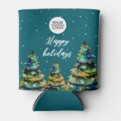 Klant voor aangepaste kerststructuur voor Logo toe Blikjeskoeler (Voorkant)