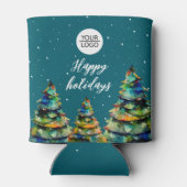 Klant voor aangepaste kerststructuur voor Logo toe Blikjeskoeler (Achterkant)