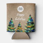 Klant voor aangepaste kerststructuur voor Logo toe Blikjeskoeler (Voorkant)