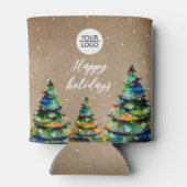 Klant voor aangepaste kerststructuur voor Logo toe Blikjeskoeler (Achterkant)