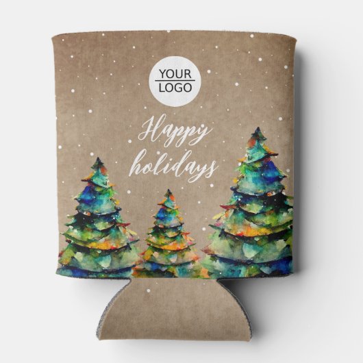 Klant voor aangepaste kerststructuur voor Logo toe Blikjeskoeler (Achterkant)