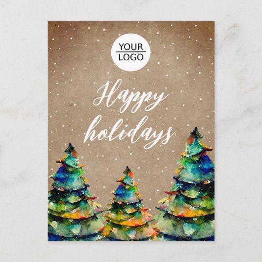 Klant voor aangepaste kerststructuur voor Logo toe Feestdagenkaart (Voorkant)