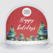 Klant voor aangepaste kerststructuur voor Logo toe Sneeuwbol (Voorkant)