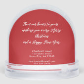 Klant voor aangepaste kerststructuur voor Logo toe Sneeuwbol (Achterkant)