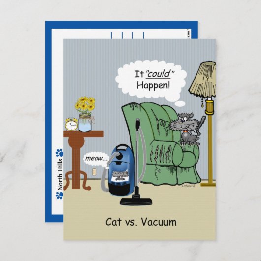 Klant voor diergeneeskundig bedrijf briefkaart (Voorkant / Achterkant)