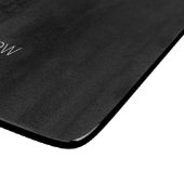 klant "Zwart is het nieuwe zwart" Snijplank (Hoek)