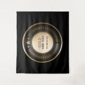 KLANTAFDRUKDIJMEDAL Gold #1 Champion EDITABLE Wandkleed (Voorkant)