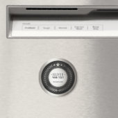 KLANTAFDRUKDIJMEDAL Silver Champion EDITABLE Magneet (Insitu (Vaatwasser))