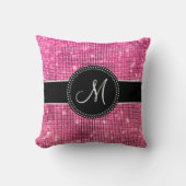 Klante monogrammed Pillow Kussen (Voorkant)