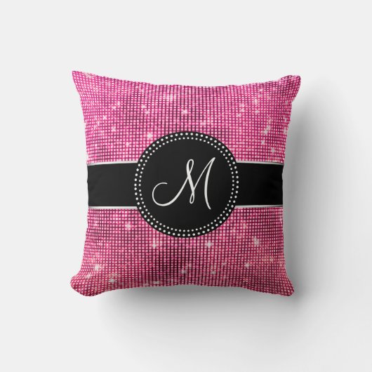 Klante monogrammed Pillow Kussen (Voorkant)