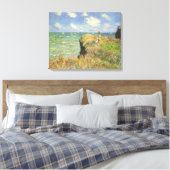 Klantelpad bij Pourville door Claude Monet Canvas Afdruk (Insitu (Slaapkamer))
