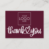 Klanten Bedankt Pakket Inlay QR Code Coupon Visitekaartje (Achterkant)