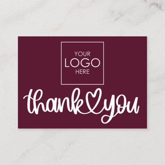 Klanten Bedankt Pakket Inlay QR Code Coupon Visitekaartje (Achterkant)