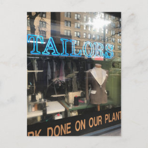 Klanten die Venster Reflectie NYC New York City Briefkaart