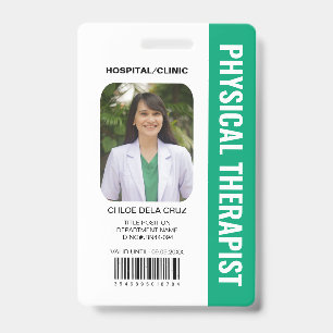 Klanten fysieke therapeut medische staf groene ID Badge