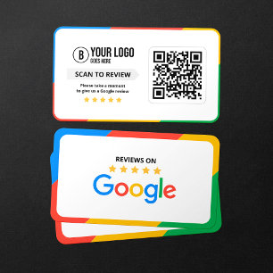 Klanten Google Reviews QR Code Zakelijke Beoordeli Visitekaartje