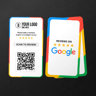 Klanten Google Reviews QR-code Zakelijke beoordeli Visitekaartje