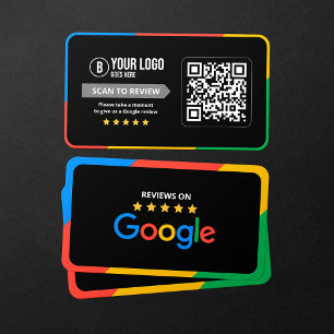 Klanten Google Reviews QR Code Zakelijke Review Visitekaartje
