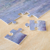 Klanten in Pourville Rain Monet Fine Art Legpuzzel (Zijkant)