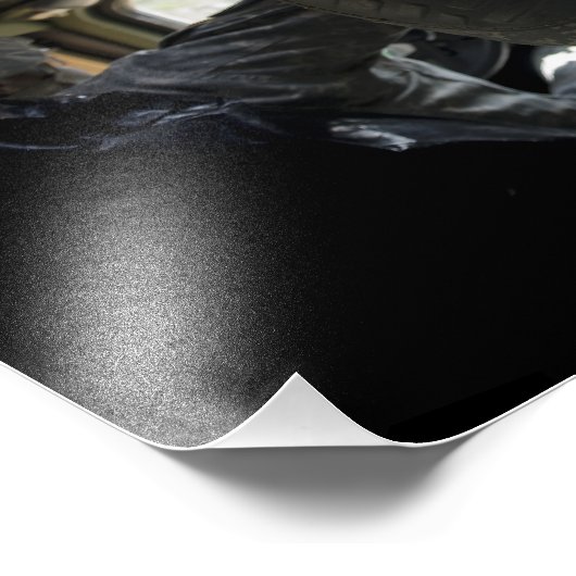 Klanten leren hun konvooprocedures foto afdruk (Hoek)