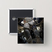 Klanten leren hun konvooprocedures vierkante button 5,1 cm (Voorkant /achterkant)