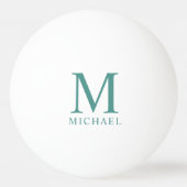Klanten monogrammed moderne elegante Sjabloon Pingpongbal (Voorkant)