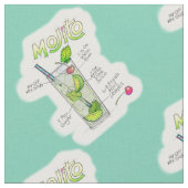 KLANTEN STOF - MOJITO RECEPT COCKTAIL KUNST (Close Up)