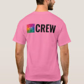 Klanten Tweezijdige Print Mannen Modern Crew T-shirt (Achterkant)