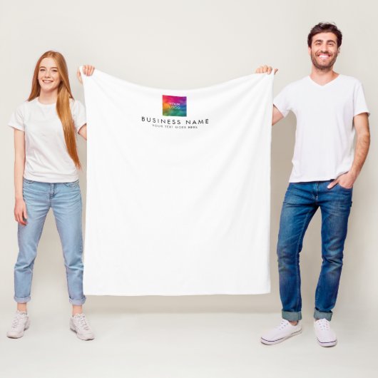 Klanten Uw Hotel Motel Hostel Logo hier Fleece Deken (In situ)