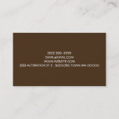 Klanten, vervormingen, trainen, zeemispelen, dagbo visitekaartje (Achterkant)