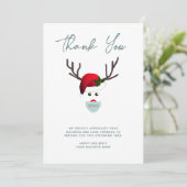 Klanten voor zakelijke kermis Hartelijk dank voor  Feestdagenkaart (Staand voorkant)