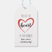 Klanten voor zakelijke warmtewaardering cadeaulabel (Voorkant)