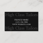 Klanten, wisselaars, Visitekaartje voor droge wasm (Achterkant)