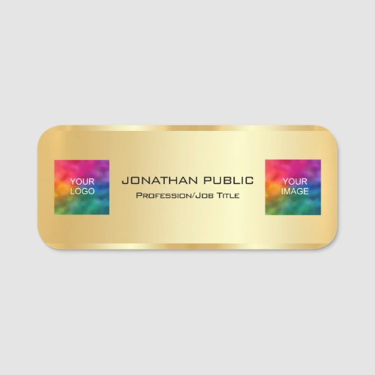 Klanten Zakelijke Logo Medewerker foto hier Naamplaatje (Voorkant)