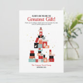 Klanten zijn de grootste cadeau kerst Kaart (Staand voorkant)