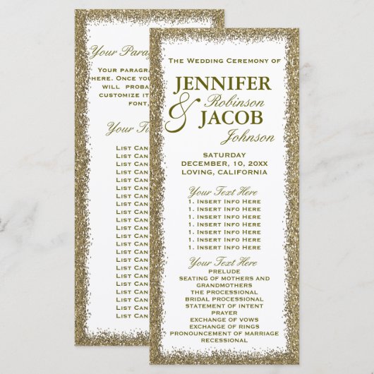 Klantenaanvraag Programmakaart (Voorkant / Achterkant)