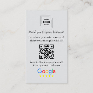 Klantenbeoordeling QR-code marketingontwerpstijl Visitekaartje