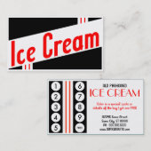 klantenbinding retroice crème klantenkaartje (Voorkant / Achterkant)