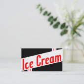 klantenbinding retroice crème klantenkaartje (Staand voorkant)