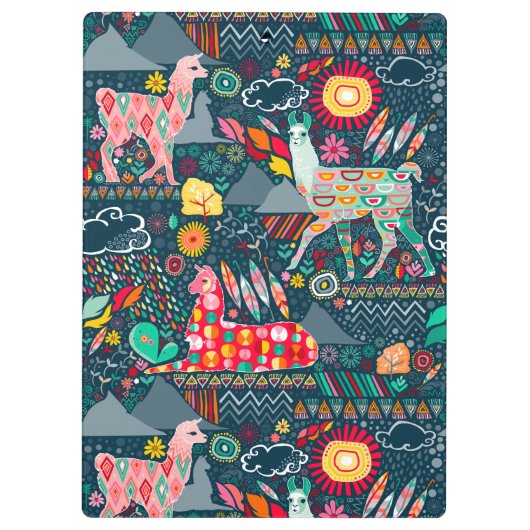 Klantenbord met Lovely Llamas Klembord (Achterkant)